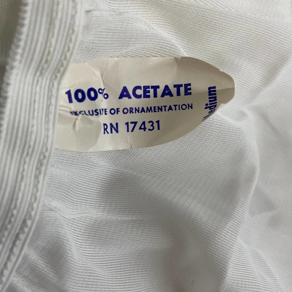 Vintage ladies long half slip with purple bow embroidered detail - Picture 5 of 8